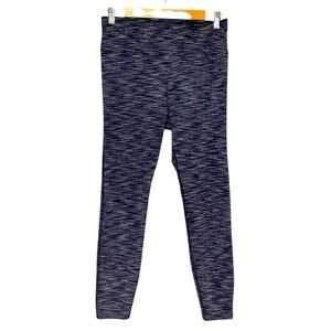 Outdoor Voices Black & Navy Blue Space Dye Leggings Pants Yoga Athletic workout